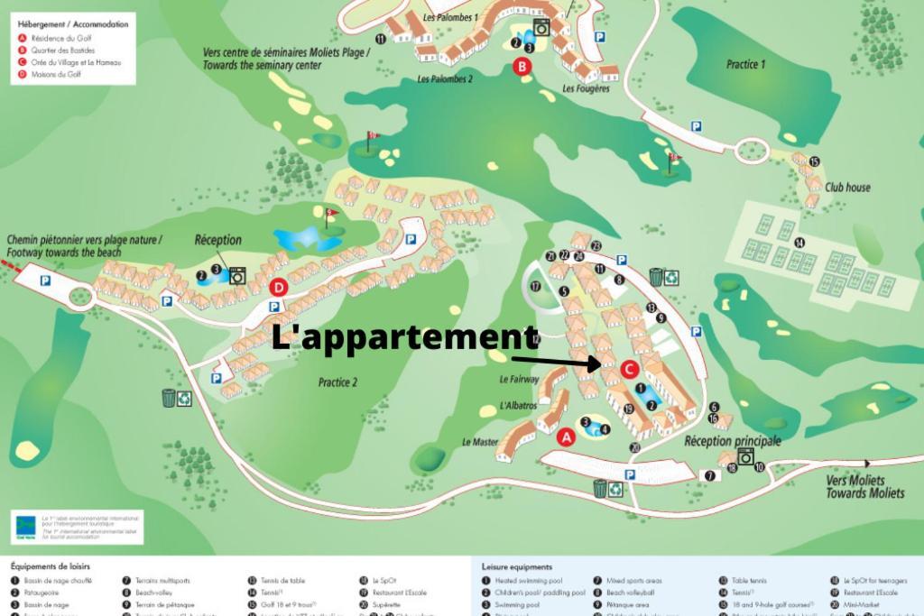 Le Hameau Des Vagues 4-5 Pers Piscines Et Nature A Moliets Luaran gambar